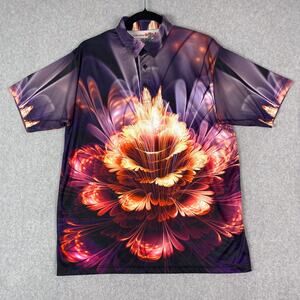 Play Loud Golf Mens L Short Sleeve Polo Shirt